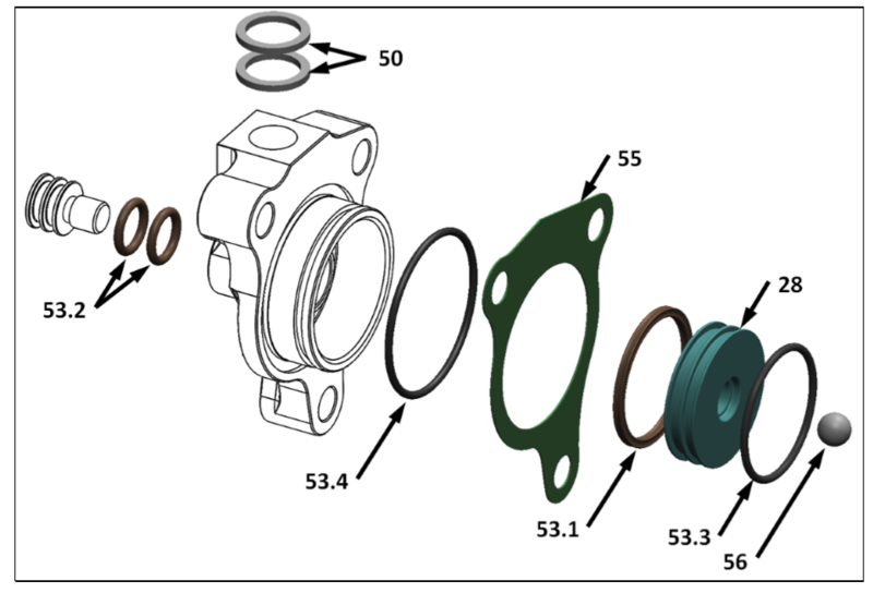 KTM/BERG/HUSQVARNASLAVE CYLINDER REBUILD KIT, FE/FC250/350 / 250/350EXCF 12-16, SEE BELOW