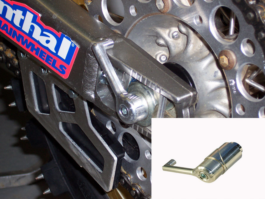 Rear Axle Pull Handle Insert Yamaha/Suzuki, Yamaha WRF/YZ 03-14 125-450cc (not 09-18 YZF) Suzuki 2003-2014 RM125/250 RM 450 RMZ