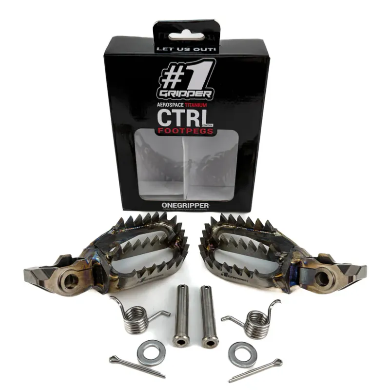 ONE GRIPPER Ti-CTRL Footpegs - Ultra Grip - KTM/HQV/GG/Beta, MX MODELS 2023-> /  ENDURO MODELS 2024-> / BETA 2024->