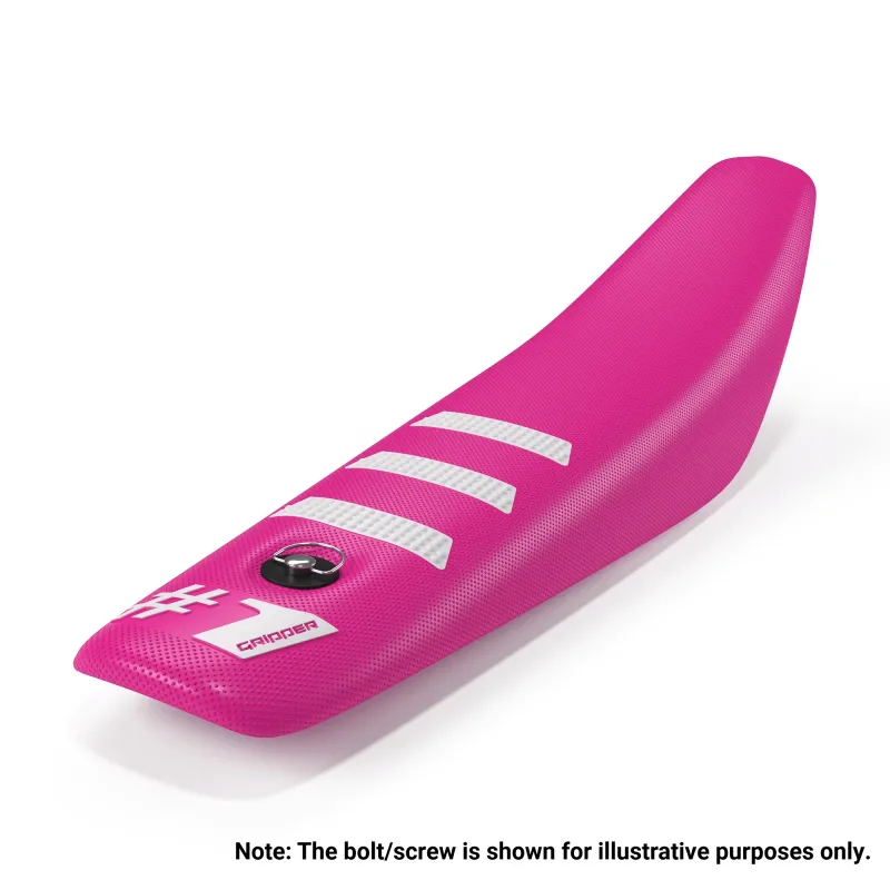 Light Rib Mini Seat Cover PINK/WHITE ( 50-65cc )