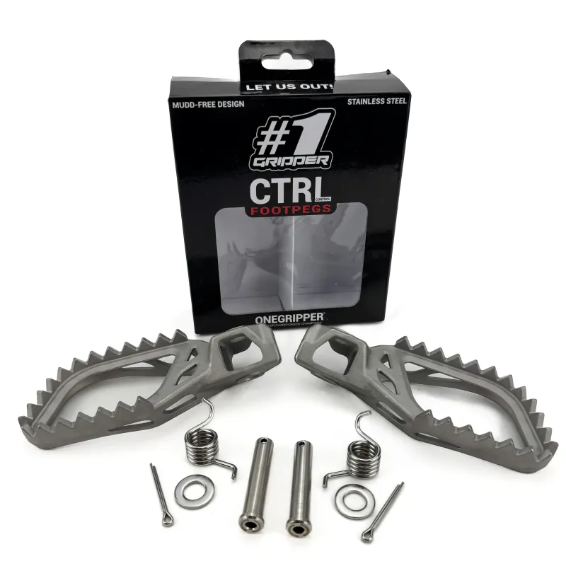 ONE GRIPPER CTRL Footpegs - HONDA  CRF250R 2004-> / CRF450R 2002-> / CRF450L 2021->  ( DUE MAY 2026)