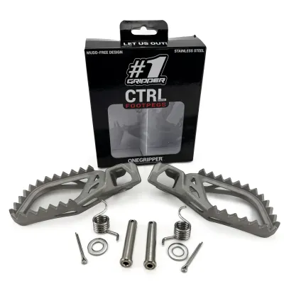 ONE GRIPPER CTRL Footpegs - KAWASAKI KX250F/X 2021-> / KX450F/X 2019->  ( DUE MAY 2026)