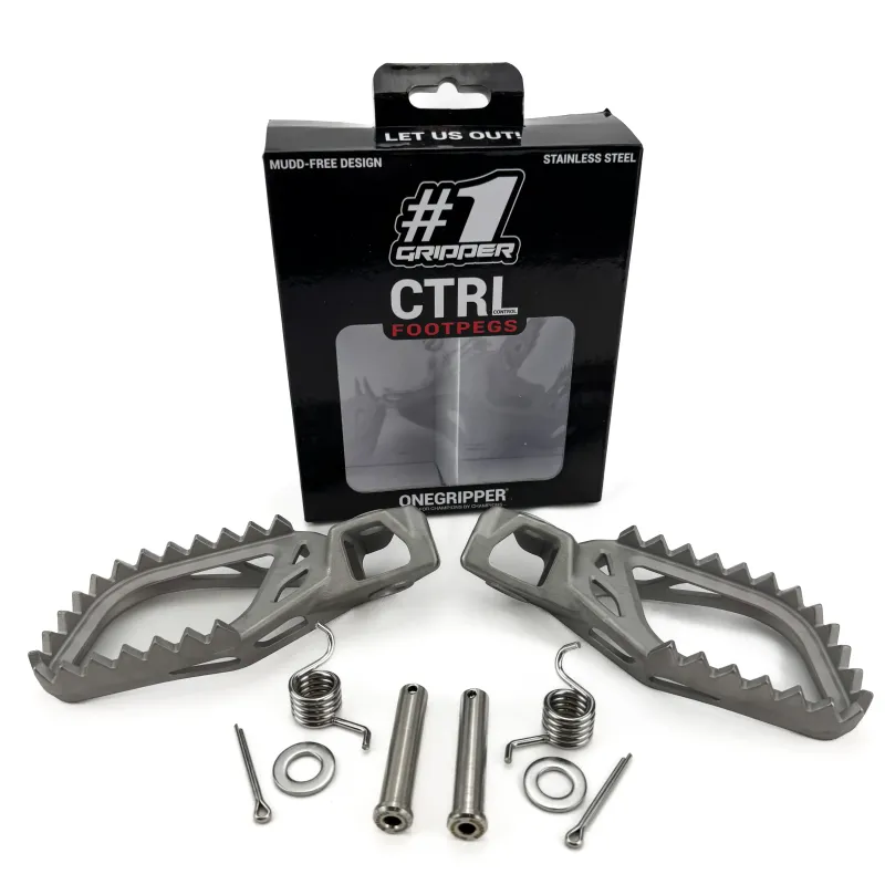 ONE GRIPPER CTRL Footpegs - TRIUMPH TF250X/E/C 2024-> / TF450RC/X/E/C 2025->  ( DUE MAY 2026)