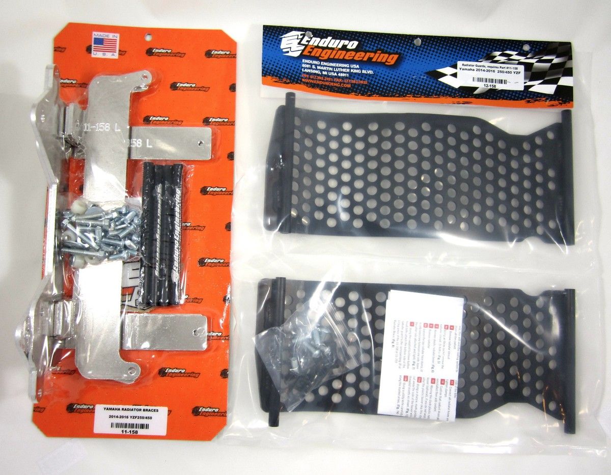YAMAHA  YZ125/250  2005-2024 RADIATOR BRACE &amp; GRILL COMBO