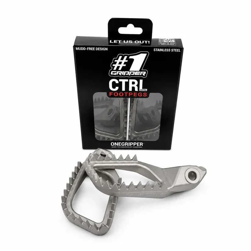 ONE GRIPPER CTRL V2 Footpegs - KTM / HQV / GASGAS, MX MODELS 2023-> /  ENDURO MODELS 2024-> / BETA 2024->