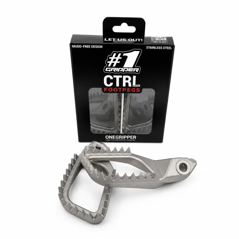 ONE GRIPPER CTRL V2 Footpegs - KTM / HQV / GASGAS, MX MODELS 2023-> /  ENDURO MODELS 2024-> / BETA 2024->