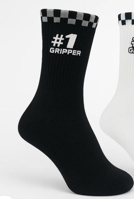 #1 CREW SOCK BLACK / ADULT SIZE 39-44EU (7-10US)