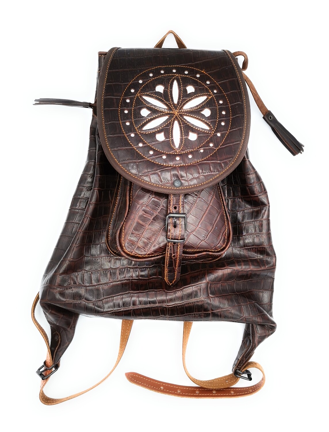 Morral de piel pequeño