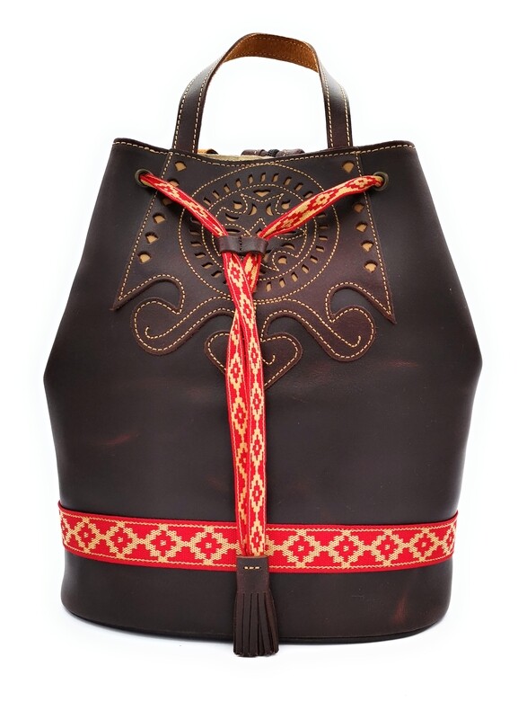 Mochila de piel