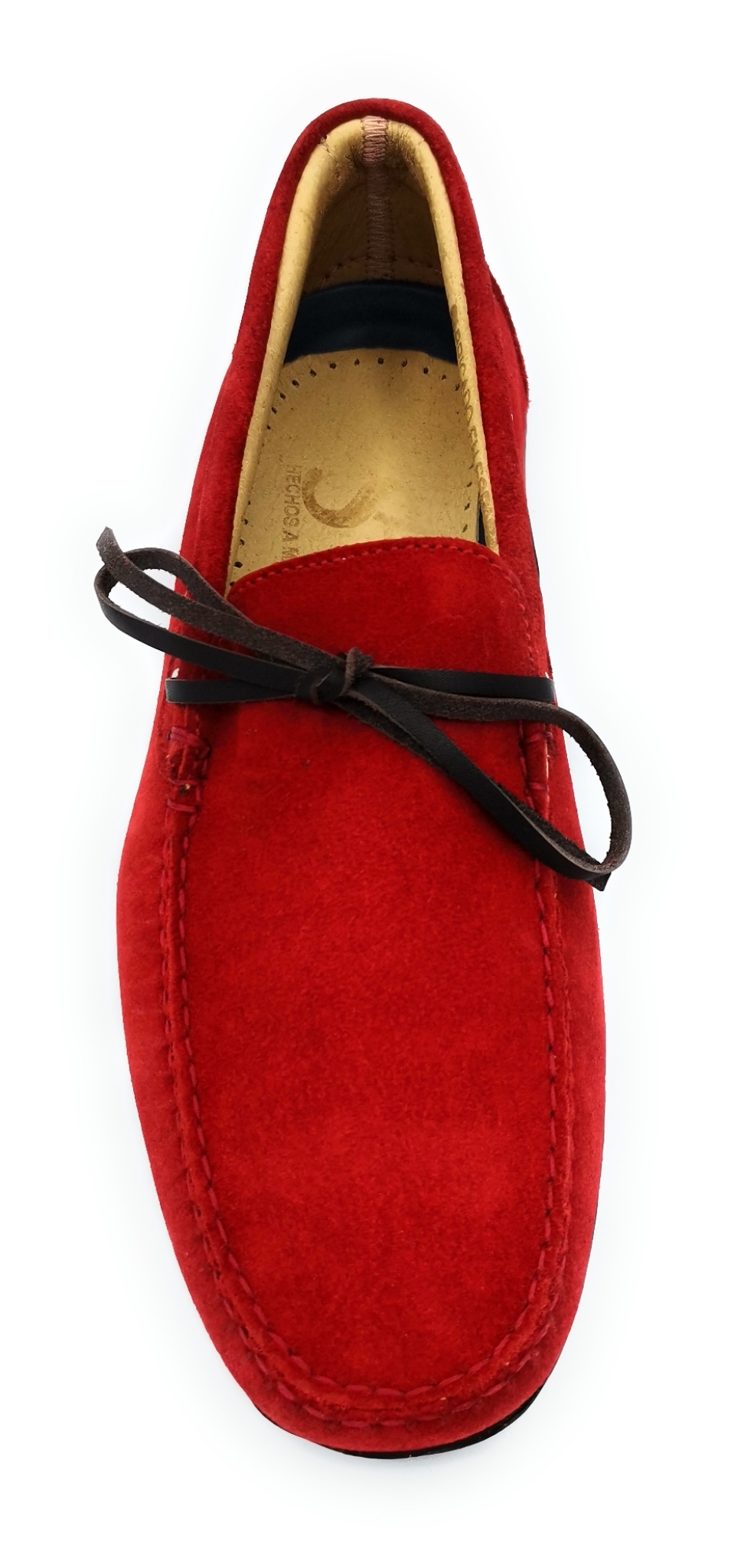 Zapato de ante rojo