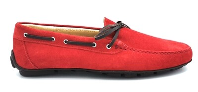 Zapato de ante rojo