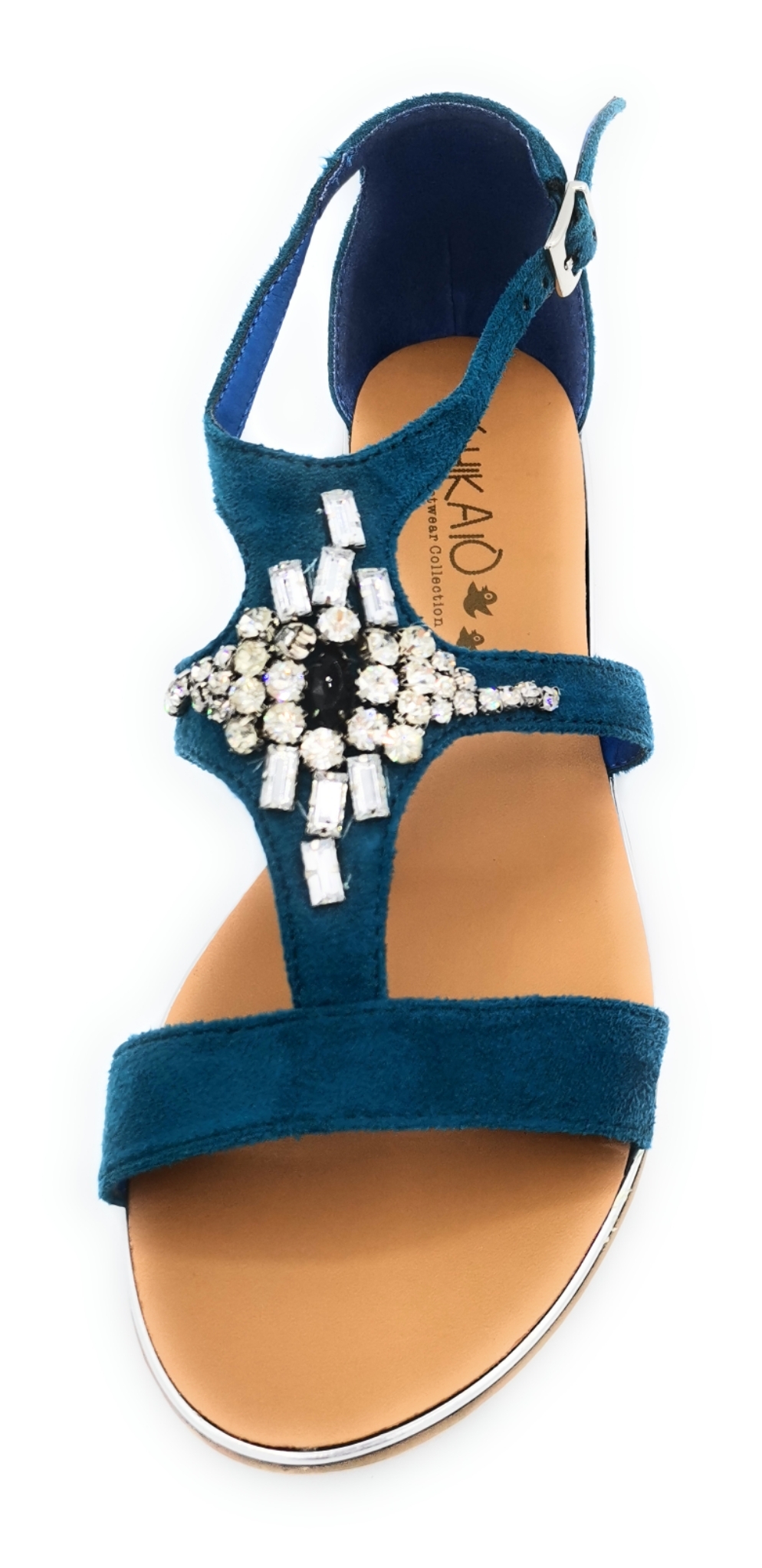 Sandalia color turquesa