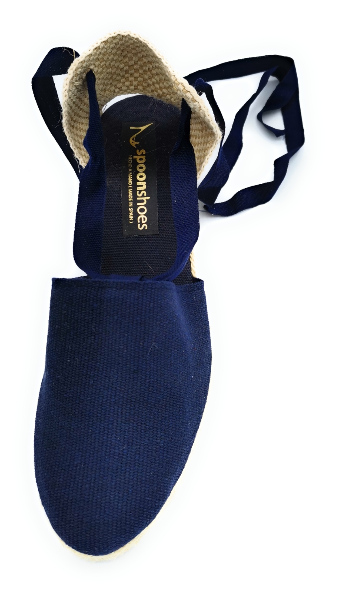 Sandalia con cordones azul marino