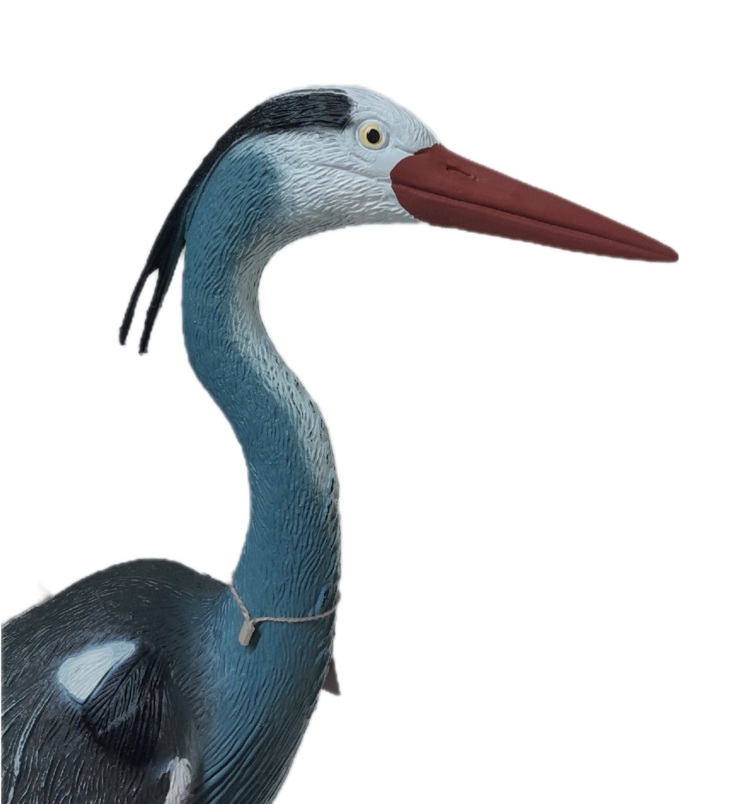 Figura de garza real 75 cm