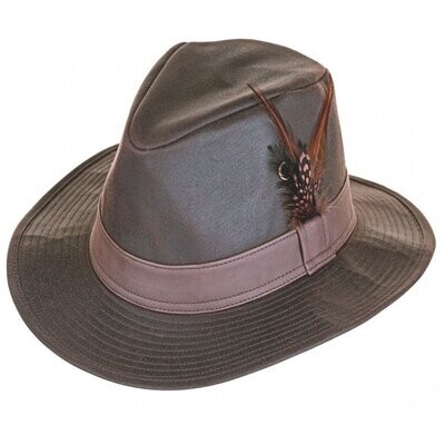Sombrero RAMBLER encerado marrón
