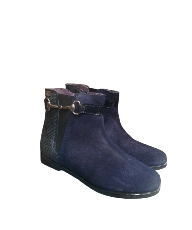 Bota niña serraje azul