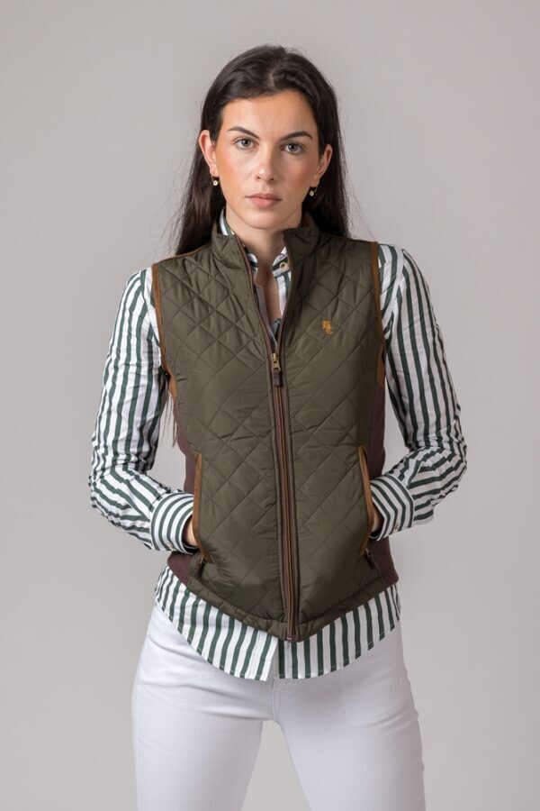 Chaleco BRITISH COTTON acede verde