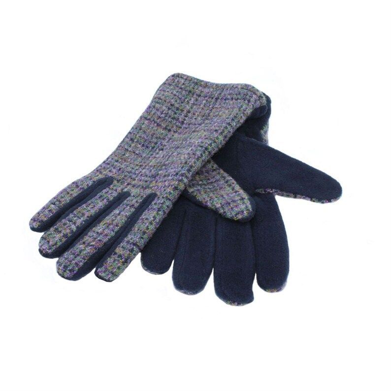 Guantes tweed Isla Harris de mujer