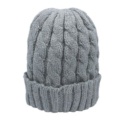 Gorro de lana gris Beanie