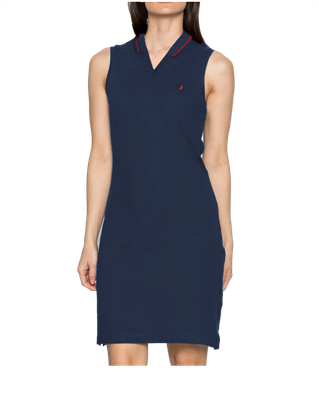 Vestido piqué azul marino
