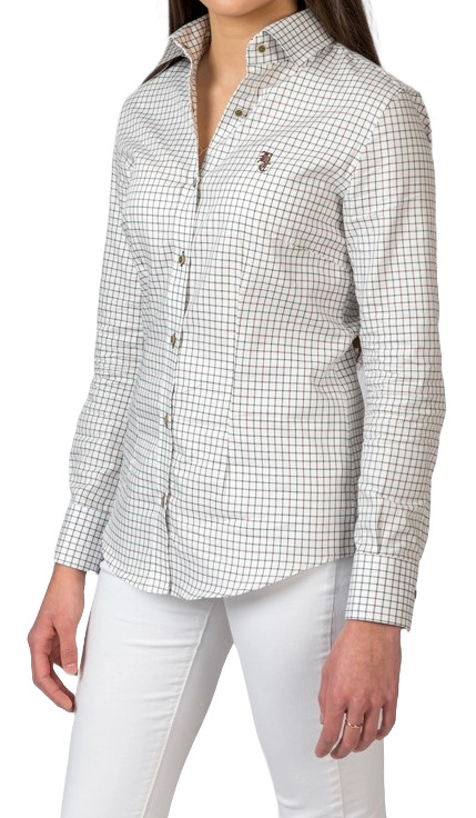 Camisa cuadros marrón y azul