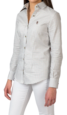 Camisa cuadros marrón y azul