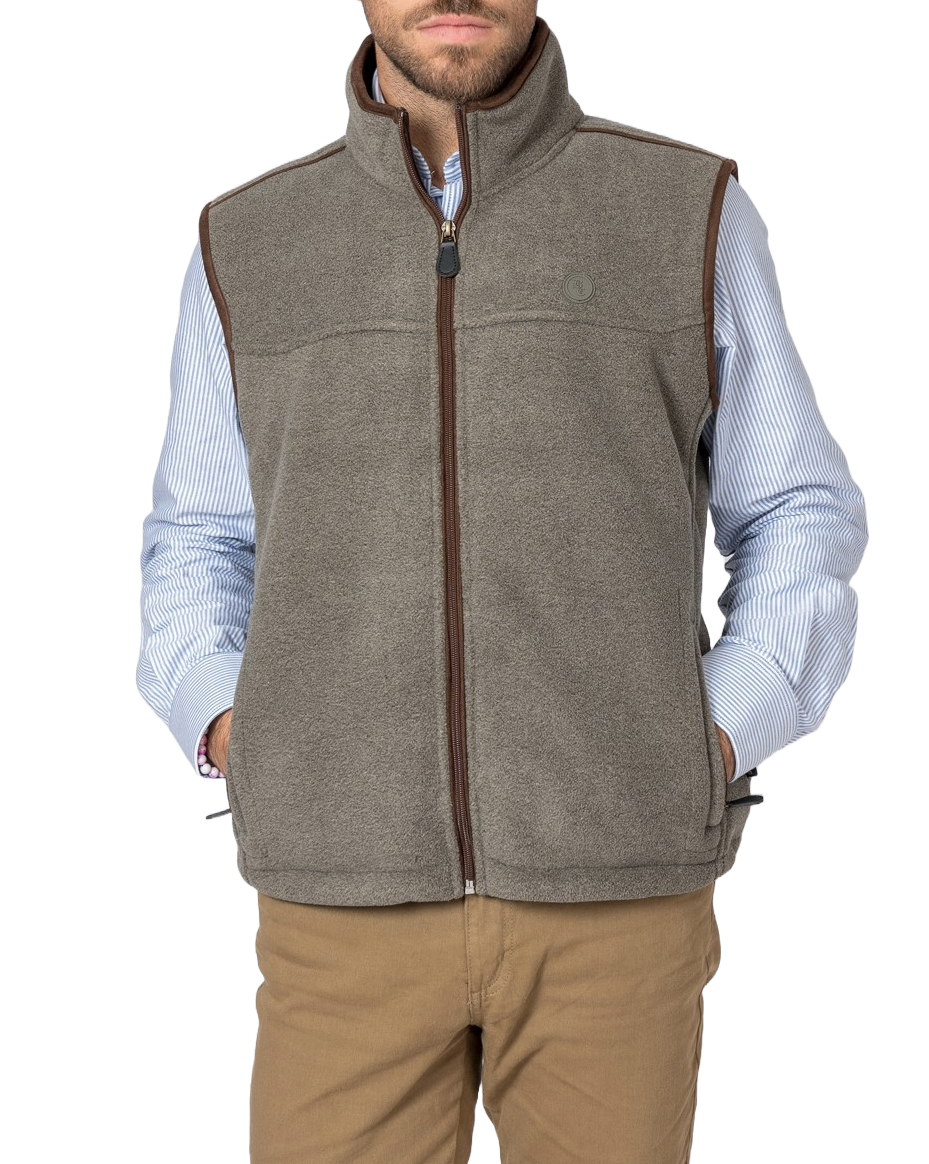 Chaleco polar gris