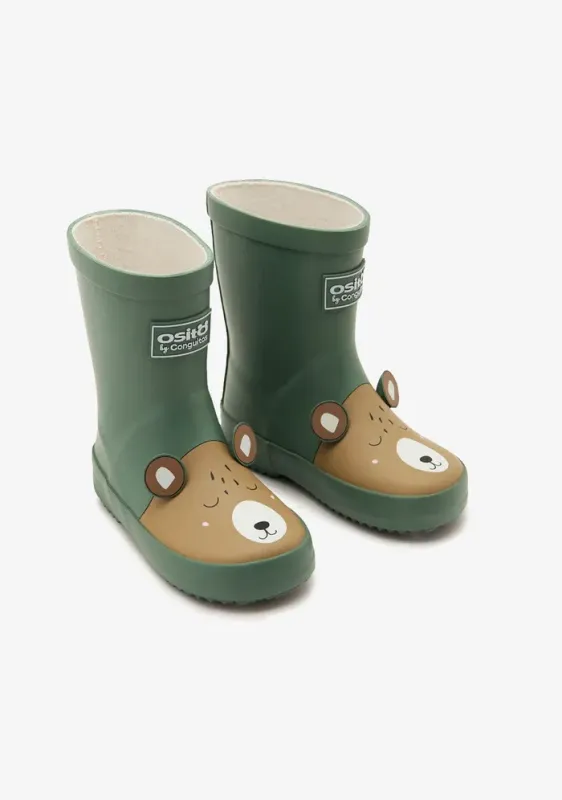 Botas de Agua Osito Caqui