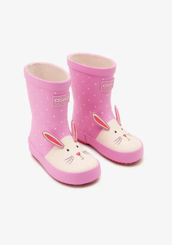 Botas de Agua Conejito Rosa