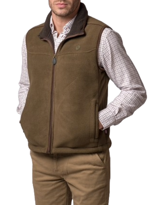 Chaleco polar Camel Olive
