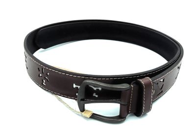 Cinturón picado con simbolos taurinos