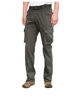Pantalón cargo multibolsillos elástico verde