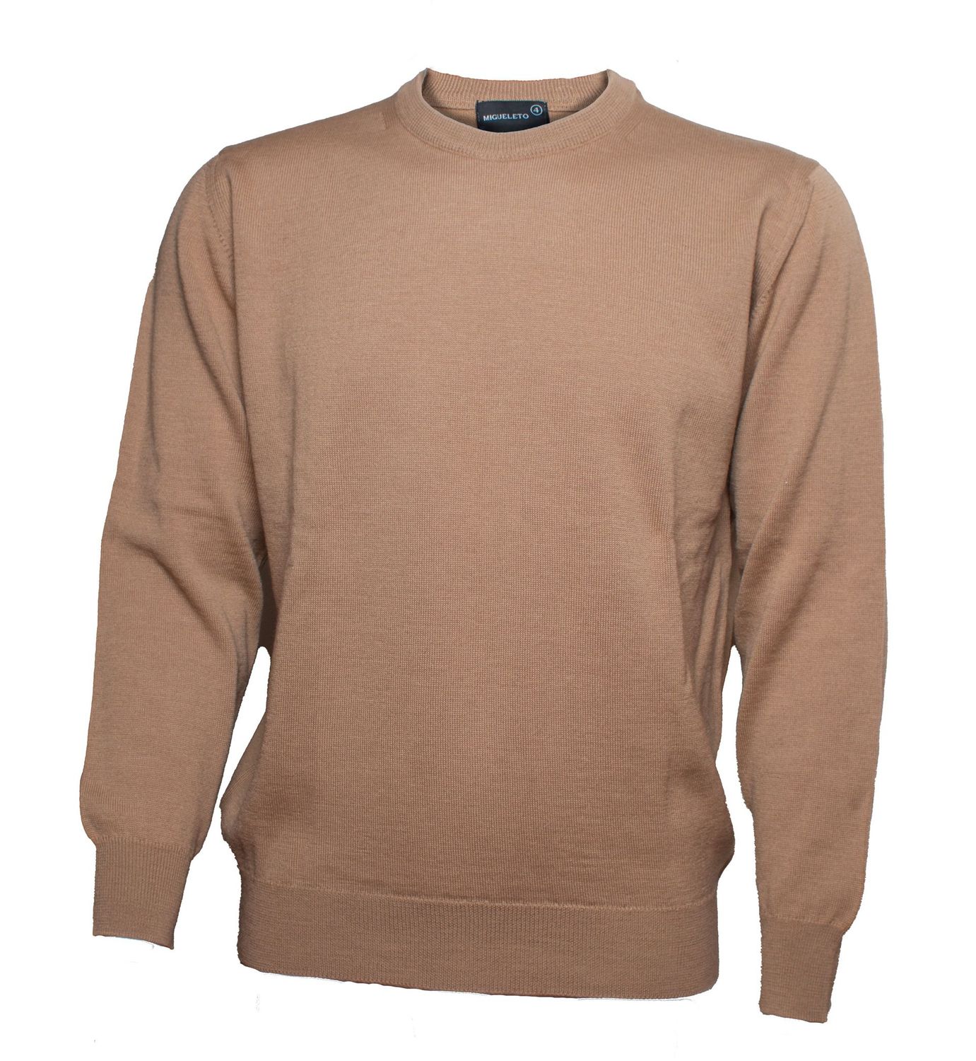 Jersey Migueleto beige cuello redondo