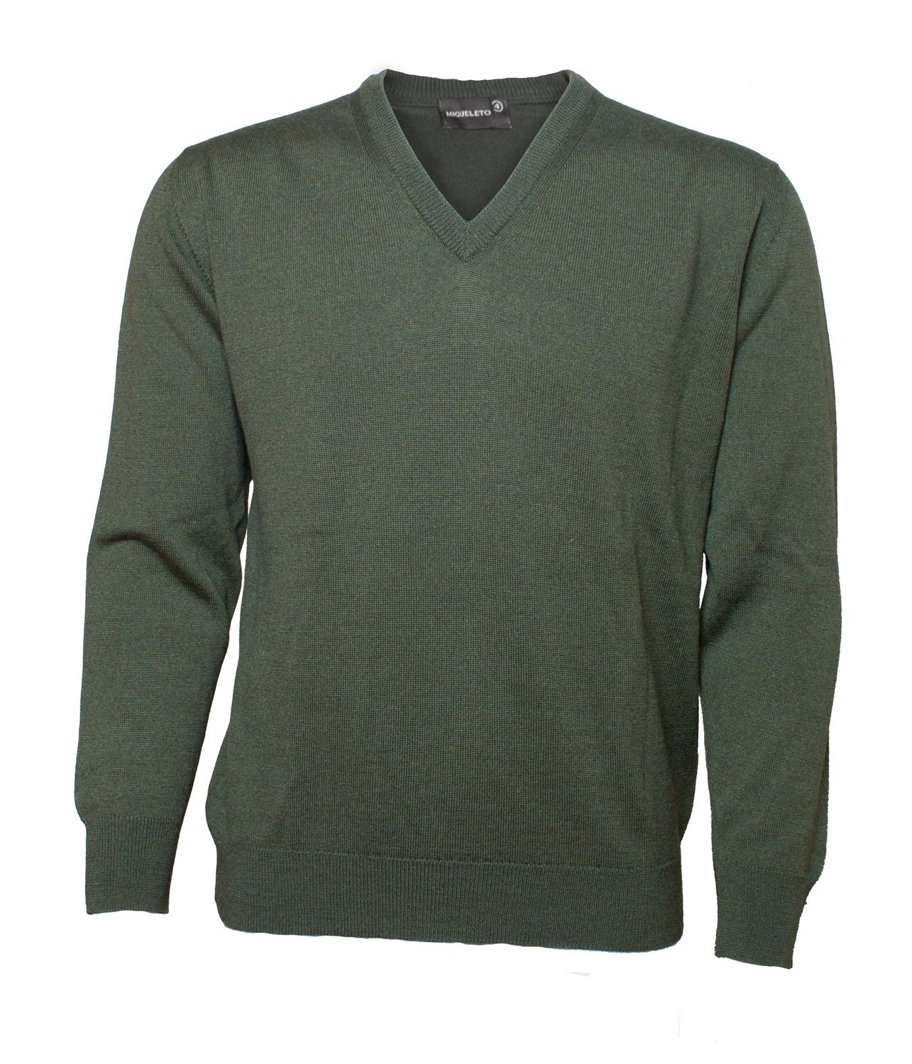 Jersey Migueleto verde cuello pico