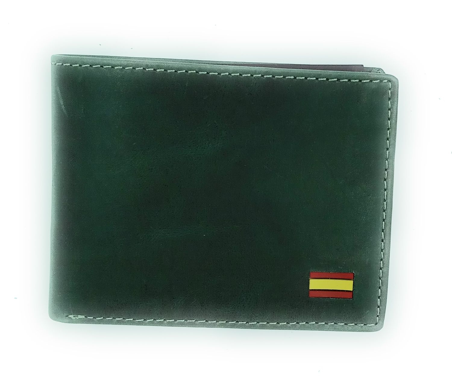 Cartera verde bandera de España 07396