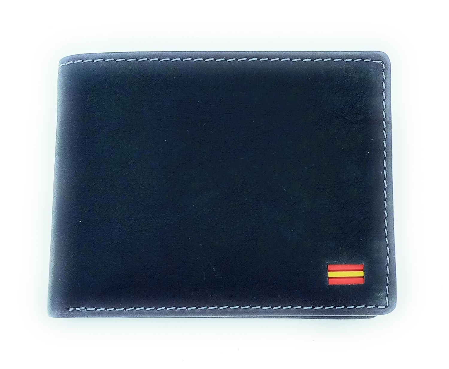 Cartera piel 7396 azul
