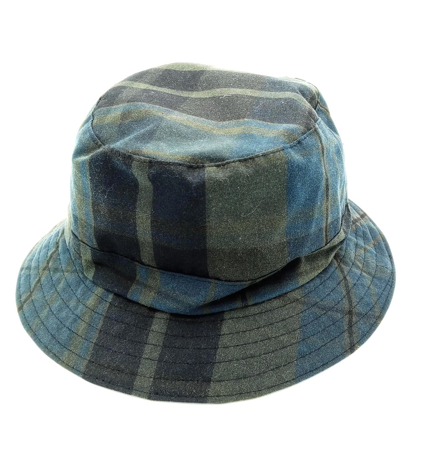 Gorro de lluvia de cuadros Oxford blue para mujer