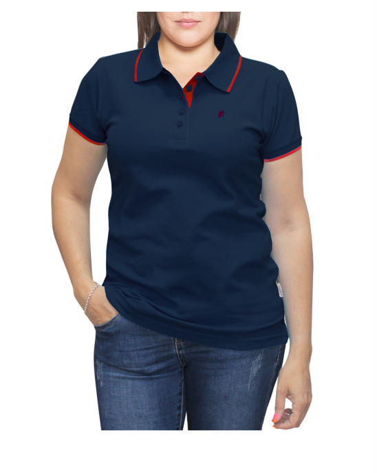 POLO AZUL MARINO FORESTAL MUJER