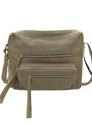 Bolso cruzar grande kaki 866