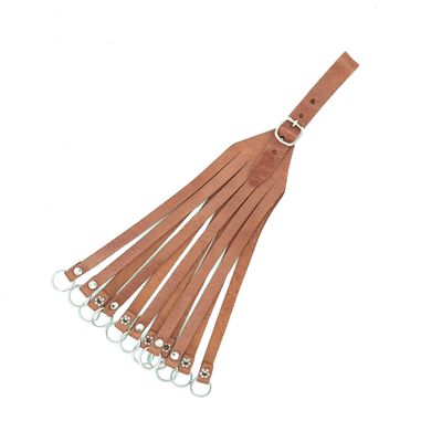 Portacazas de piel con 10 ramales