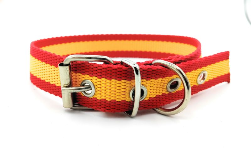 Collar perro de nylon bandera de España