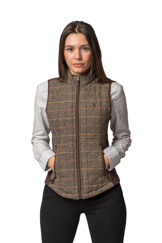 Chaleco acedera espiga tweed Chaleco acedera espiga tweed