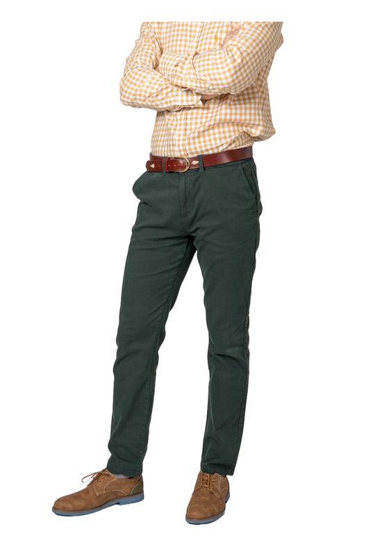 Pantalón chino classic verde bosque