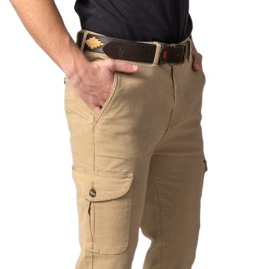 Pantalón cargo hombre Camel