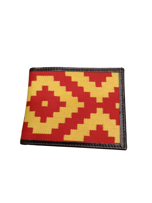 Cartera argentina rojo y amarillo