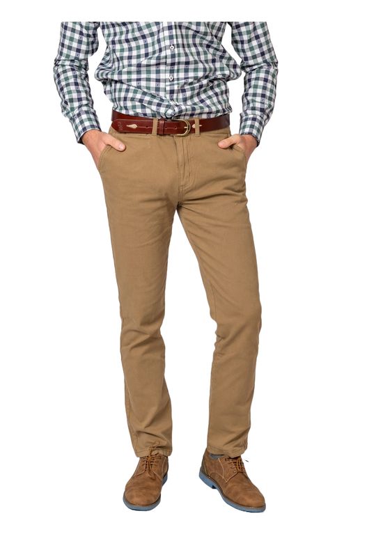 Pantalón chino classic camel