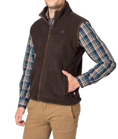 Chaleco polar marrón