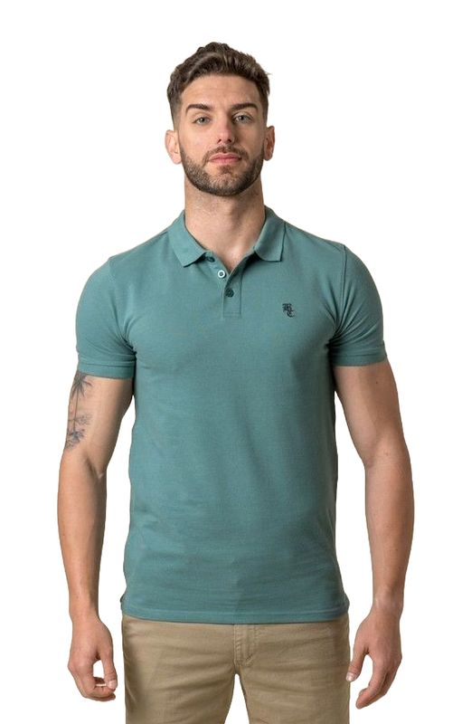 Polo color verde lavado