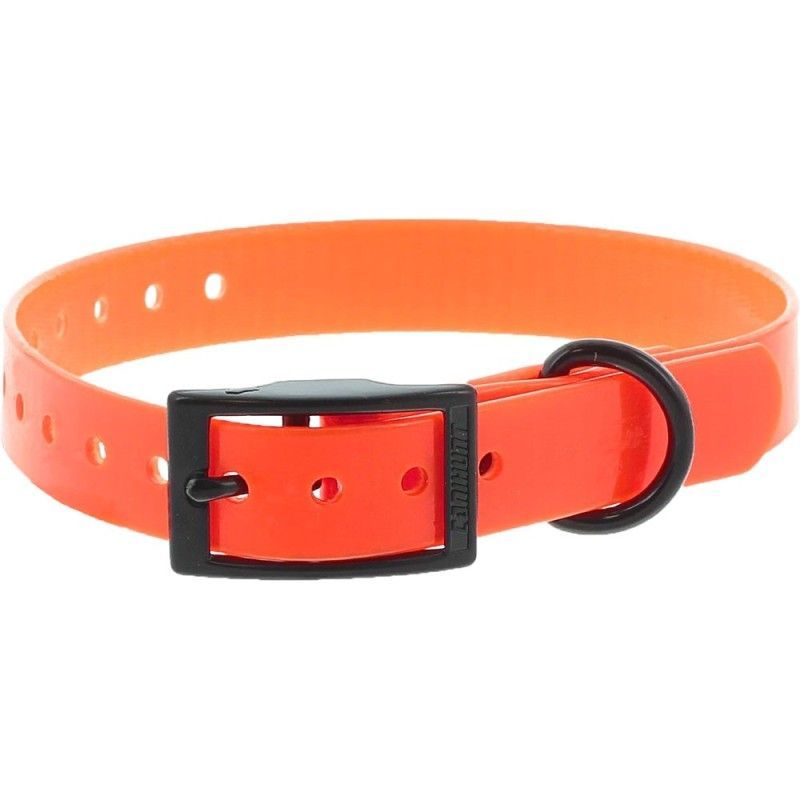 Collar Canihunt naranja fosforito 2,5cm x 65cm