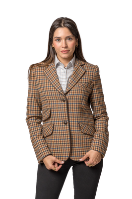 Chaqueta de lana pata de gallo